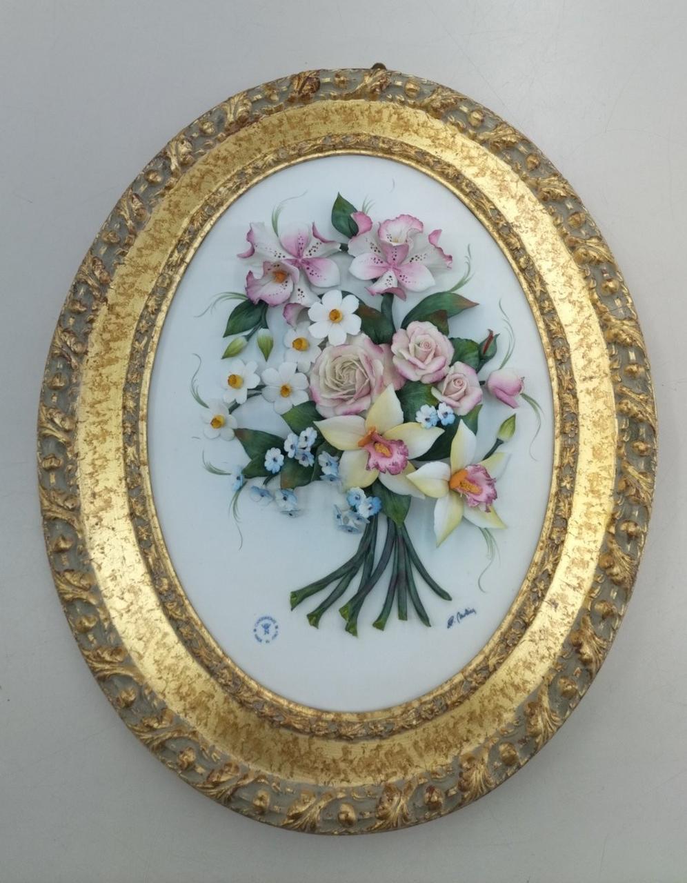 額陶花，縦約51cm，横約43cm