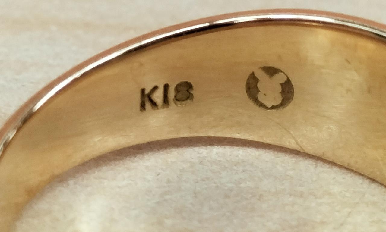 k18 の刻印あります