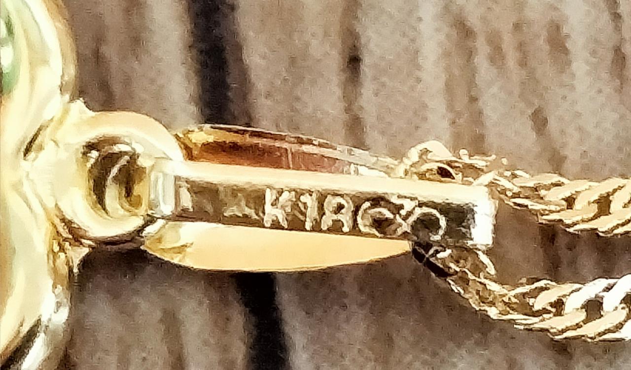 k18 の刻印あります