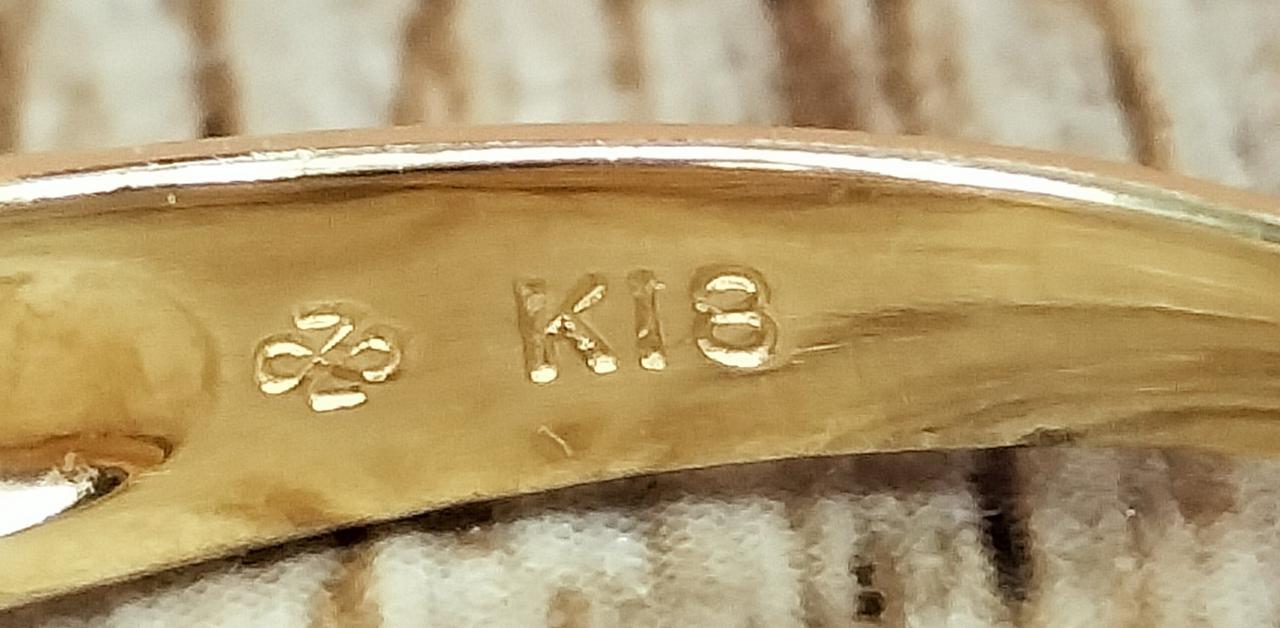 k18 の刻印あります