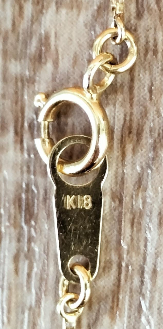 k18 の刻印あります