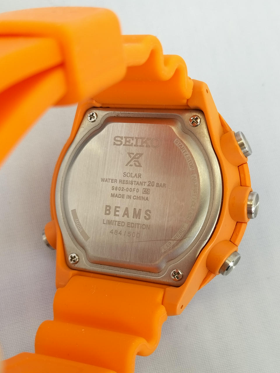 500本限定‼️SEIKO PROSPEX beams オレンジ アウトドア時計