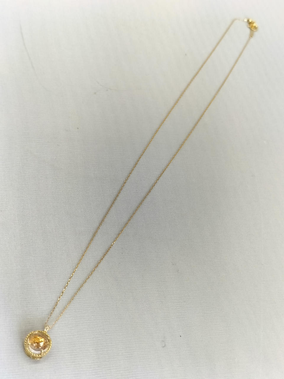 k18WG D 0.13 ネックレス　刻印あり 004刻印|K18WGネックレス|HARDOFFオフモール（オフモ