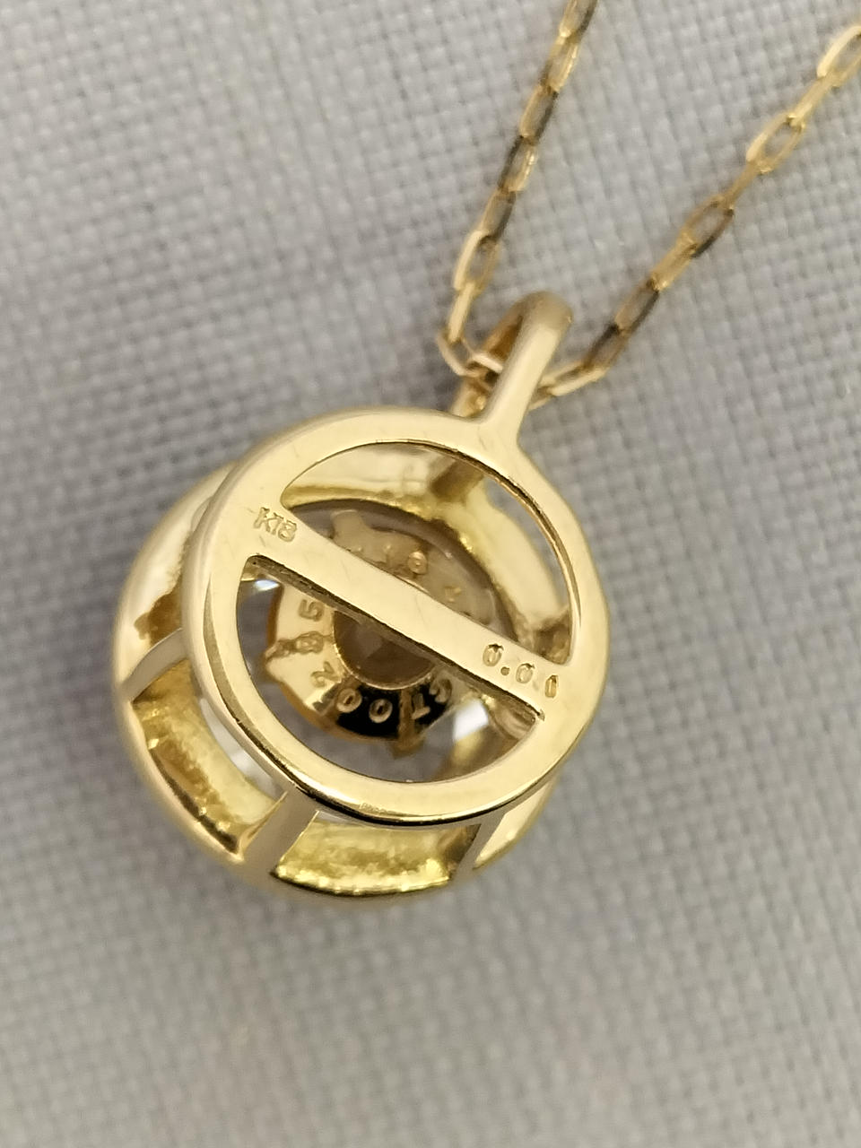 k18WG D 0.13 ネックレス 刻印あり 刻印あり|ネックレス|HARDOFFオフ 