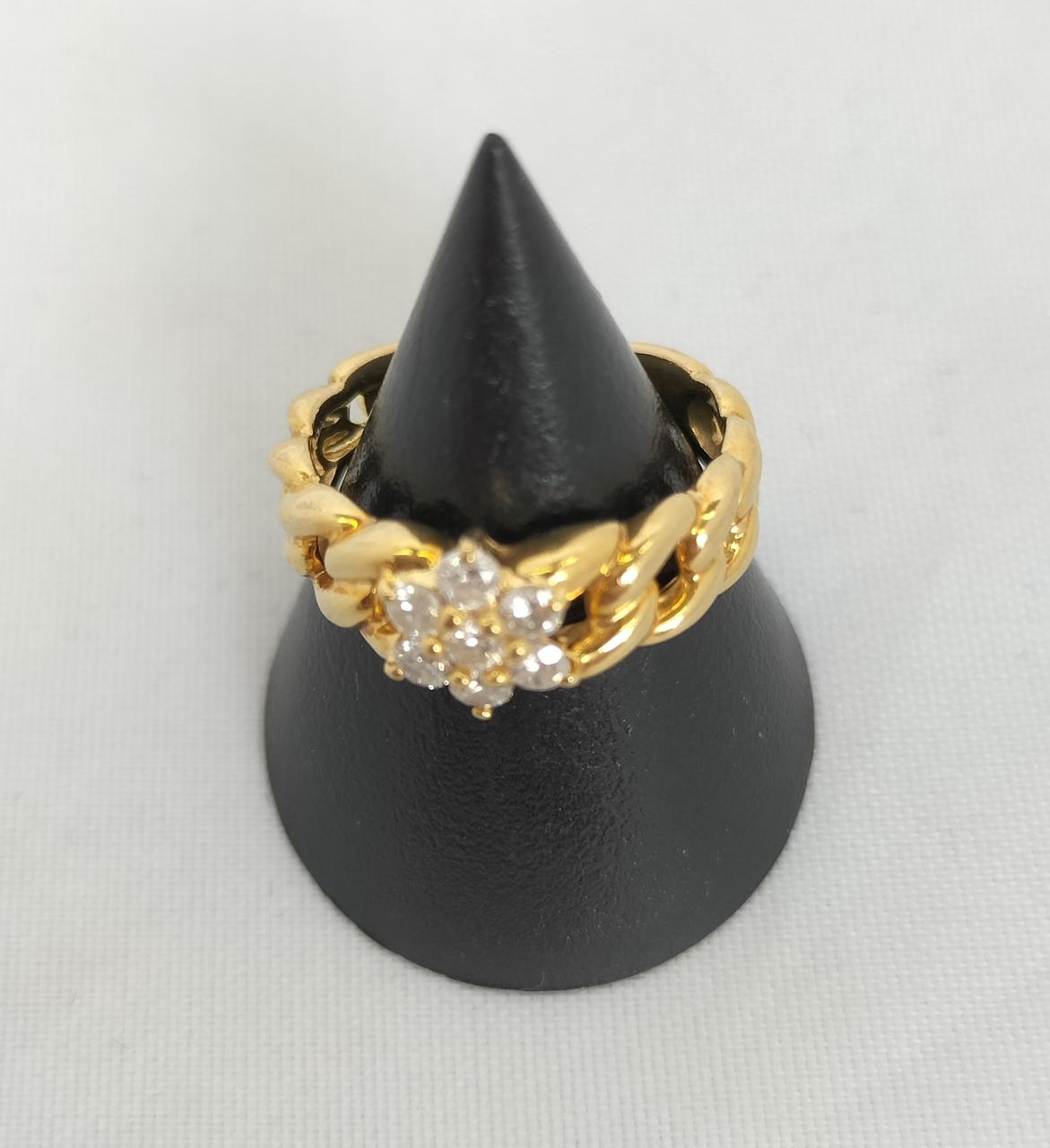 7号　K18 0.31ct　リング