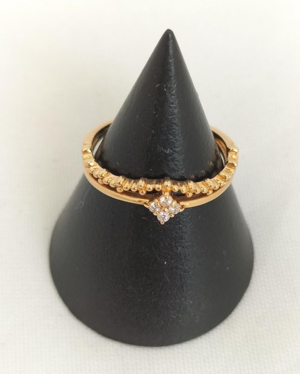 5号以下　K18 0.04ct リング