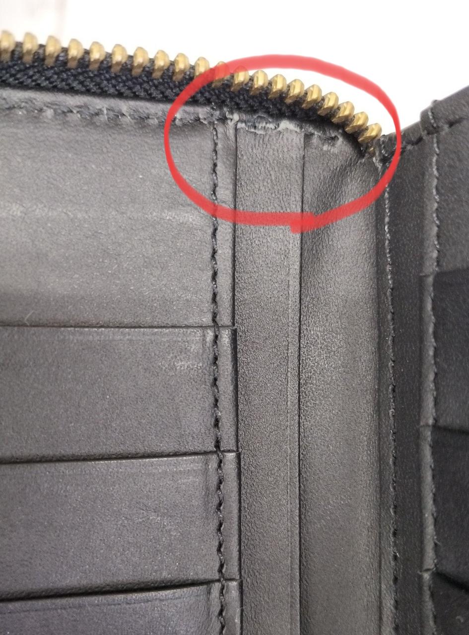 糸ほつれ、革劣化により少し剥がれ有