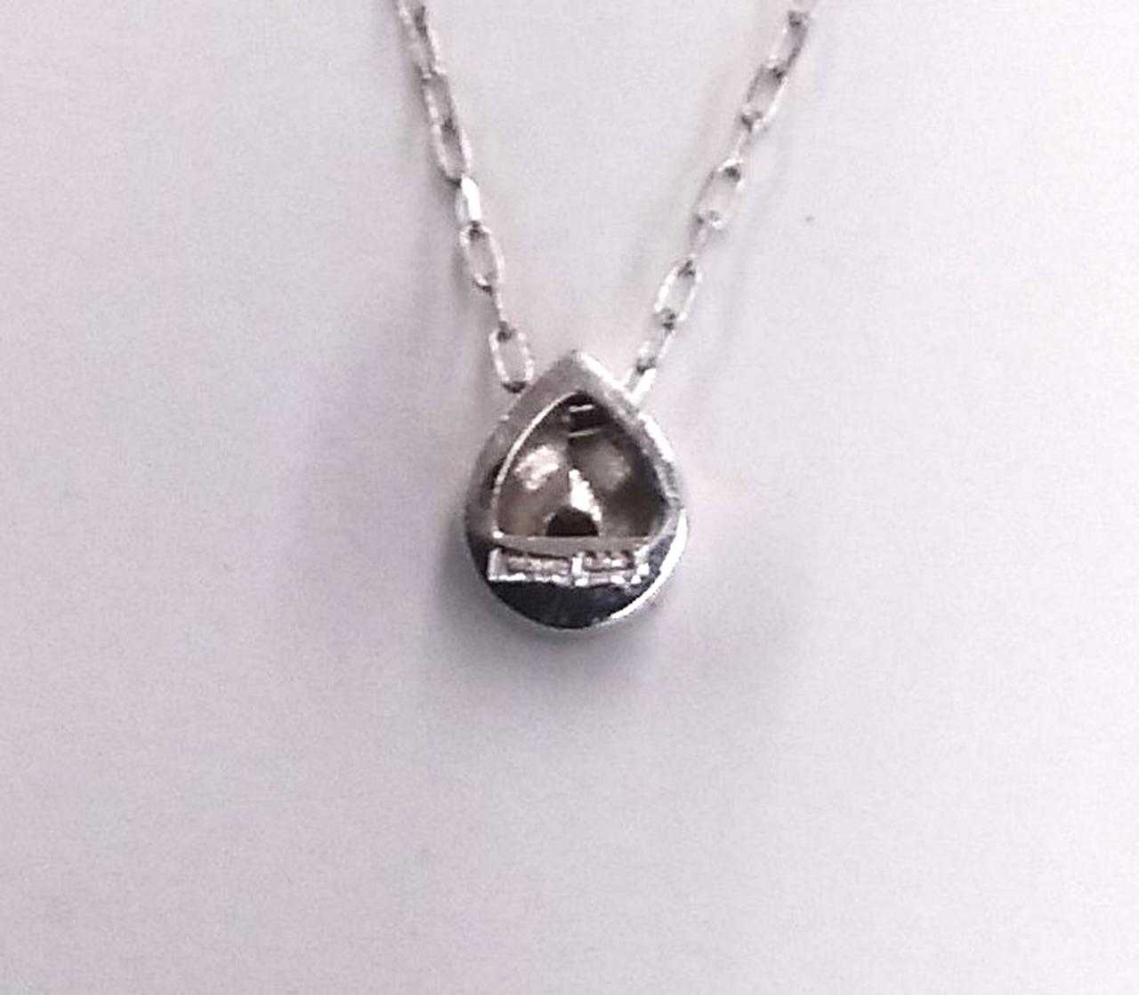 k10wg.k18wg.D0.08ct ネックレス美品 K10WG ネックレス ペタルチェーン（036808） ｜ women