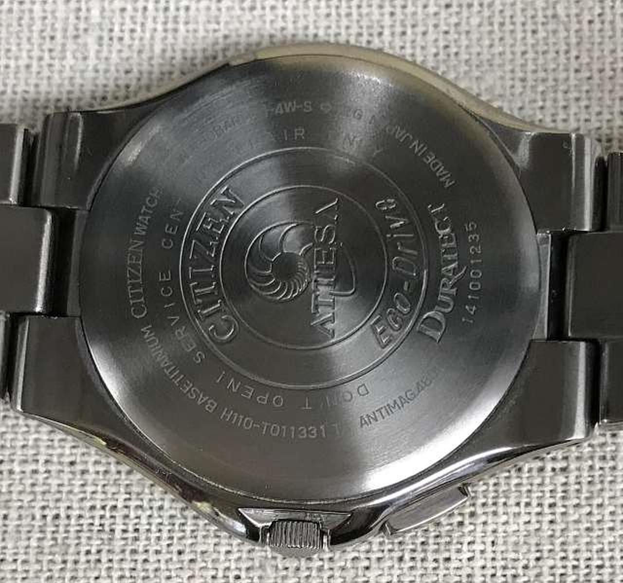 【希少】CITIZEN ATTESA 電波ソーラー GMT 箱付き 【稼動品】 CITIZEN ATTESA|(ジャンク)ソーラー電波腕時計|【ハードオフ公式通販