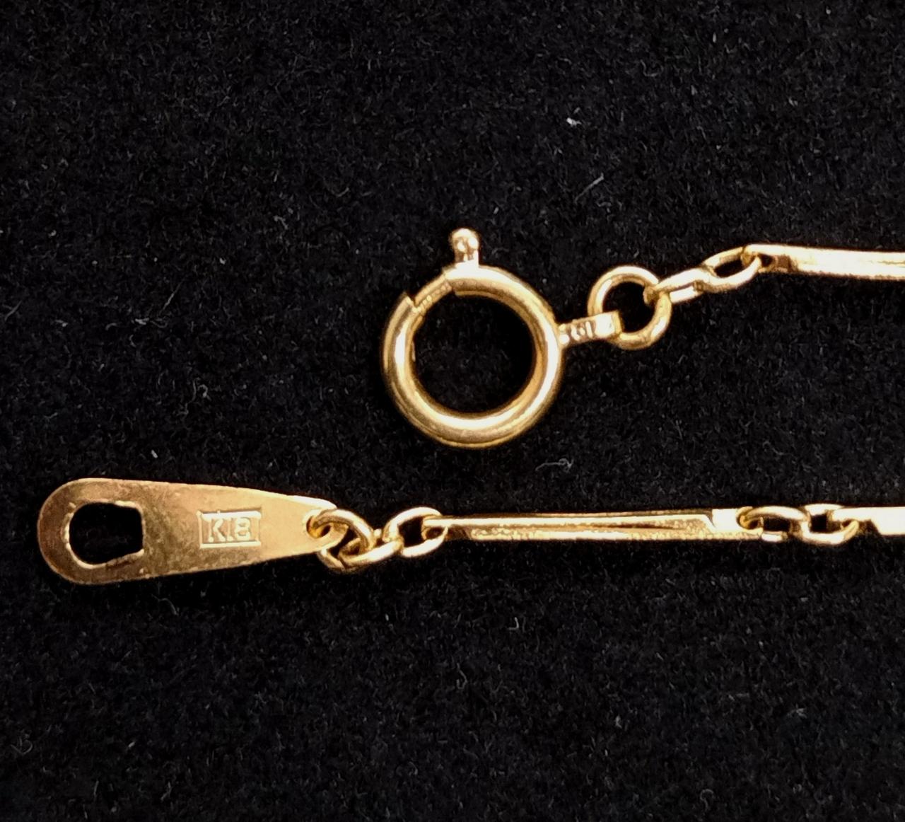K18刻印あり 留金