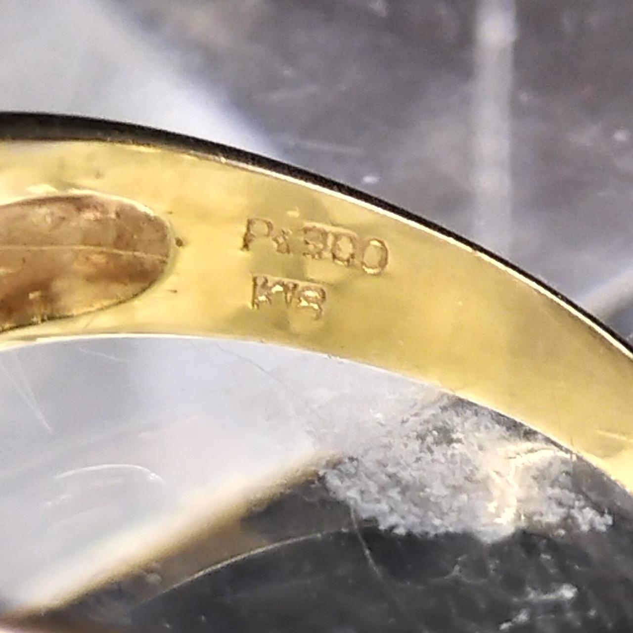 Pt900 K18
刻印あり