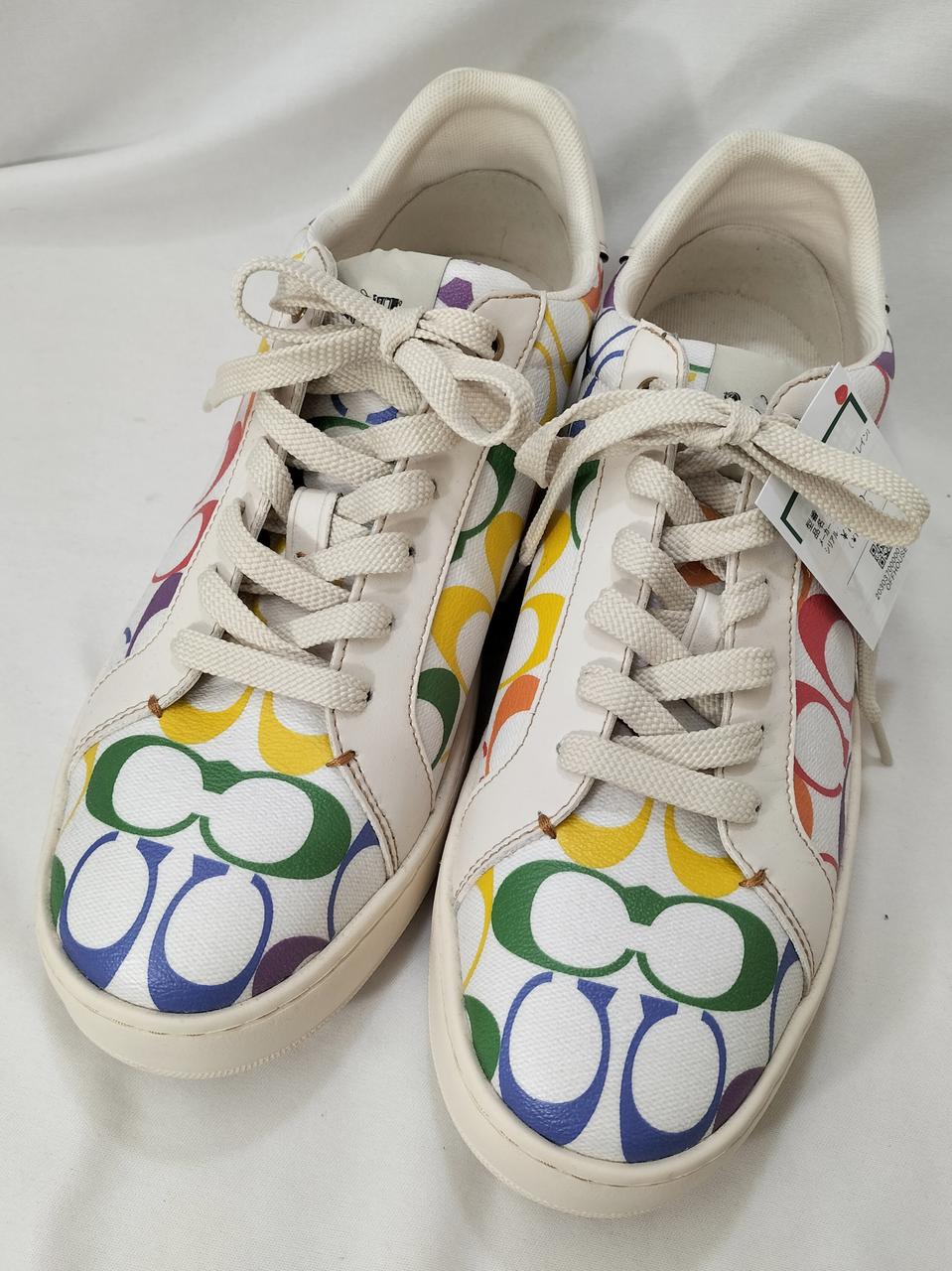 コーチ(COACH)|クリップ ロートップ レインボー シグネチャー