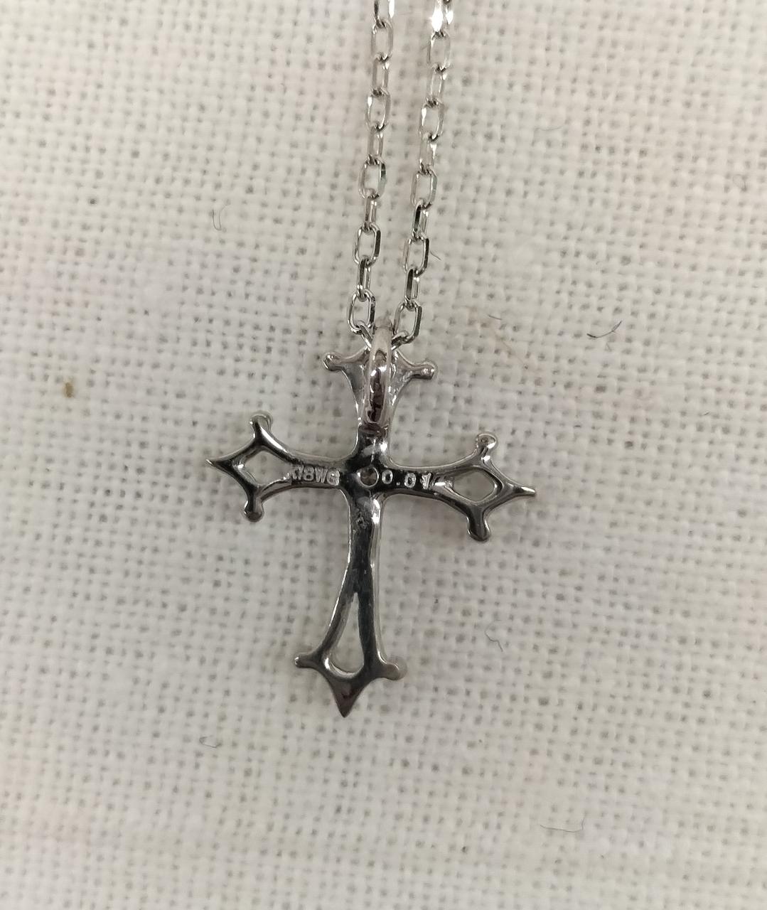 K18WG D0.01ct 刻印あり