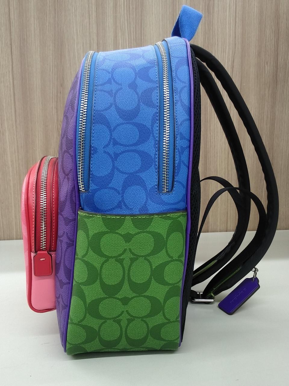 a*k様 COACH コーチ シグネチャー バックパック マルチカラーリュック コーチ(COACH)|シグネチャー マルチカラーバックパック|HARDOFF