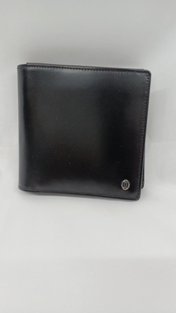 希少　美品　Cartier 二つ折り財布 黒 楽天市場】カルティエ 二つ折り財布小銭入れなし ブラック