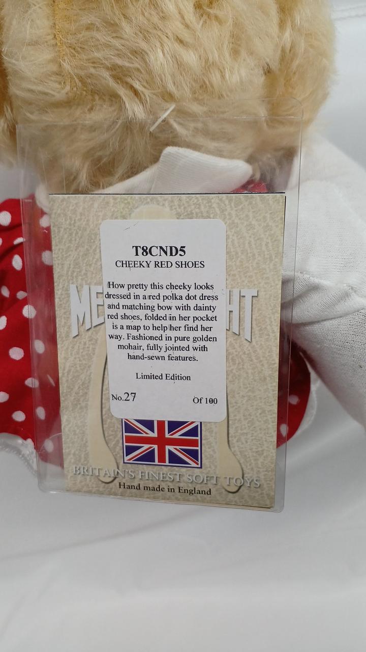チーキー・モンキー Merrythought 24cm 赤いお尻と長いしっぽ チーキー・モンキー Merrythought 24cm 赤いお尻と長いしっぽ