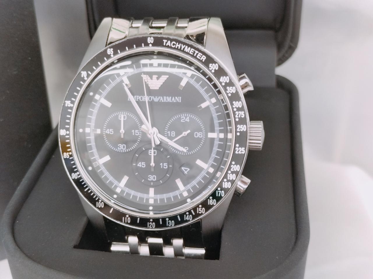 アルマーニ 腕時計 クオーツ AR-5988 クロノグラフ 黒文字盤 シルバー 楽天市場】【ウォッチ】EMPORIO ARMANI エンポリオ アルマーニ