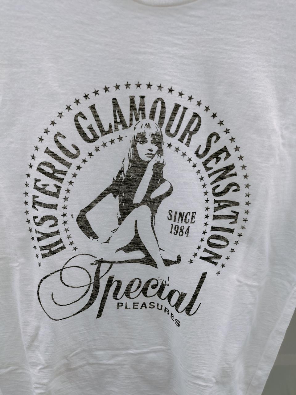 HYSTERIC GLAMOUR ゲームシャツ ヒスガール 黒 SOUND OF THE FUTURE オーバーサイズTシャツ|HYSTERIC GLAMOUR
