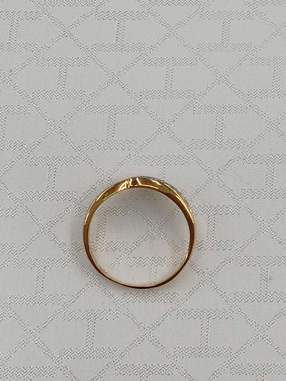 K18PT900石付コンビリング|k18/pt900石付リング|HARDOFFオフモール