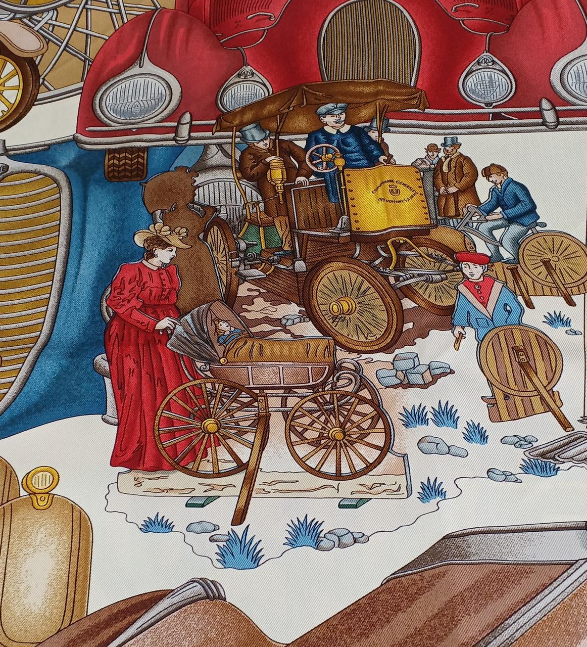 エルメス　スカーフ 90cm 未使用保管品❗️ 「オートモービル」柄 HERMES|カレ90 /AUTOMOBILE|【ハードオフ公式通販】オフモール