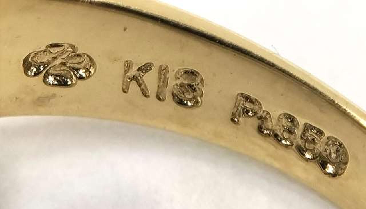 ダイヤモンドネームリングKEIKO k18刻印あり ♡K18刻印あり ダイヤリング♡手渡しのみです！