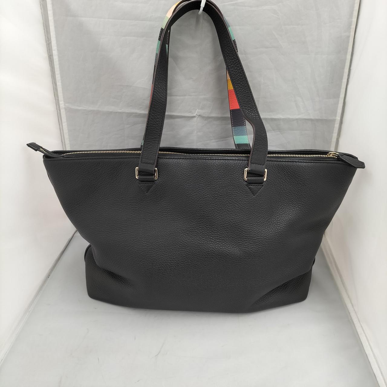 持ち手内側はボーダー柄です