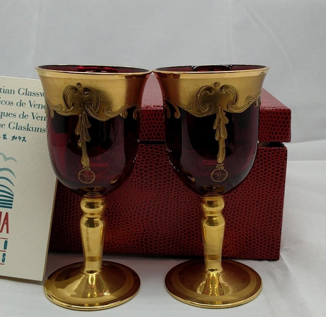 ベネチアングラス　ペアグラス 楽天市場】ヴェネチアン ベネチアン グラス ムラノ レッド