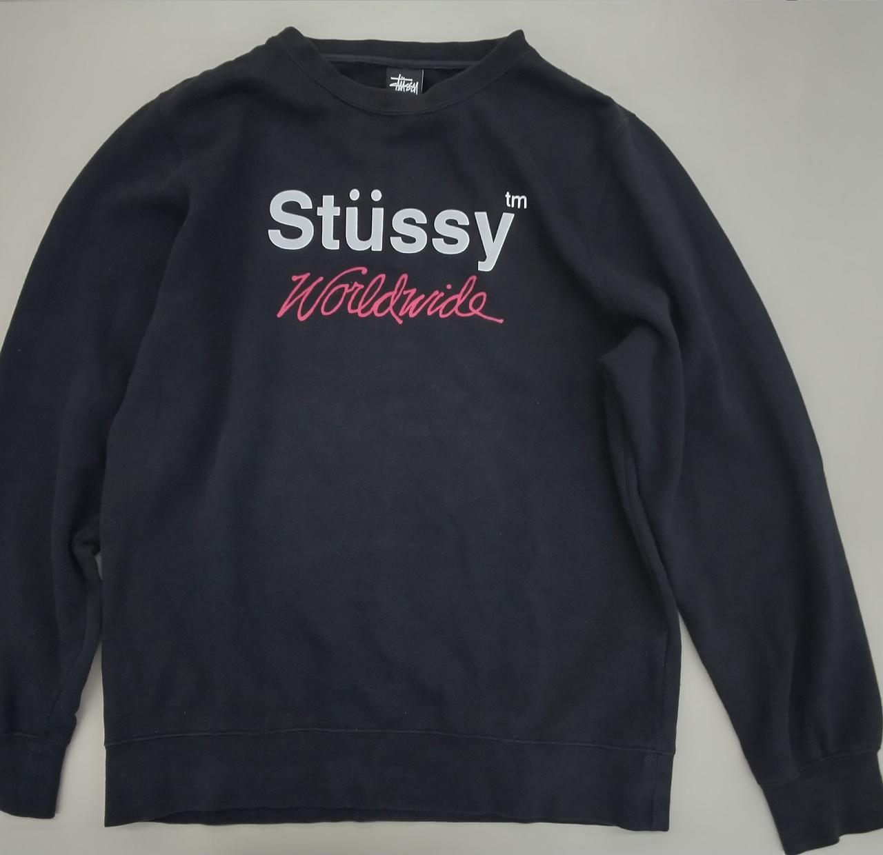 STUSSY ステューシー 美品 アーガイル　スウェット トレーナー STUSSY ステューシー 美品 アーガイル スウェット トレーナー