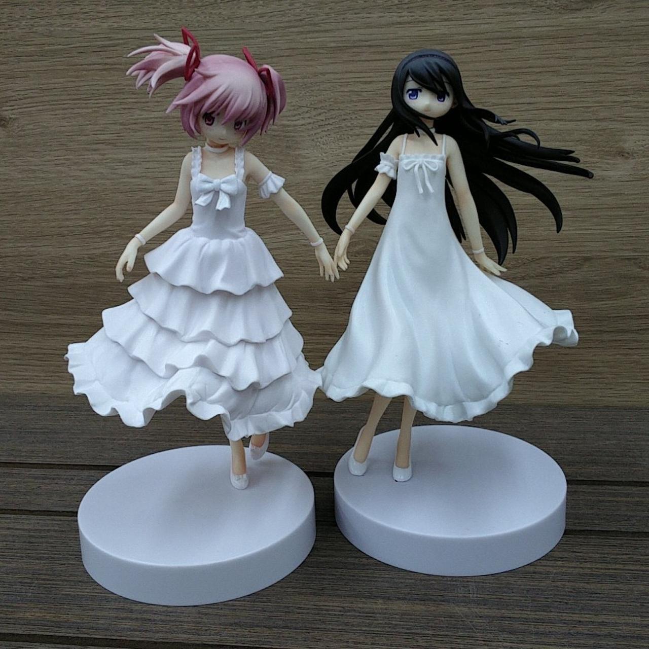 まどかマギカ 暁美ほむら 白いワンピース　まどか　ほむら　2体セット バンプレスト|鹿目まどか&暁美ほむら 白いワンピースVER.|【ハードオフ