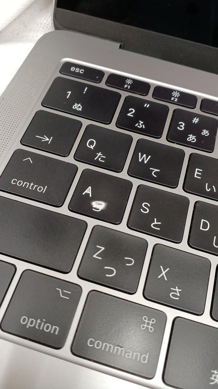 Aキーにキズがあります