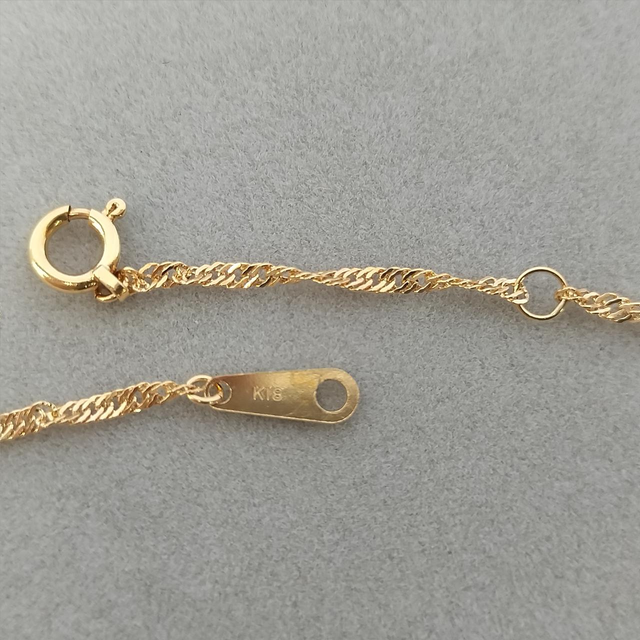 K18刻印、3cm短く長さ調節可