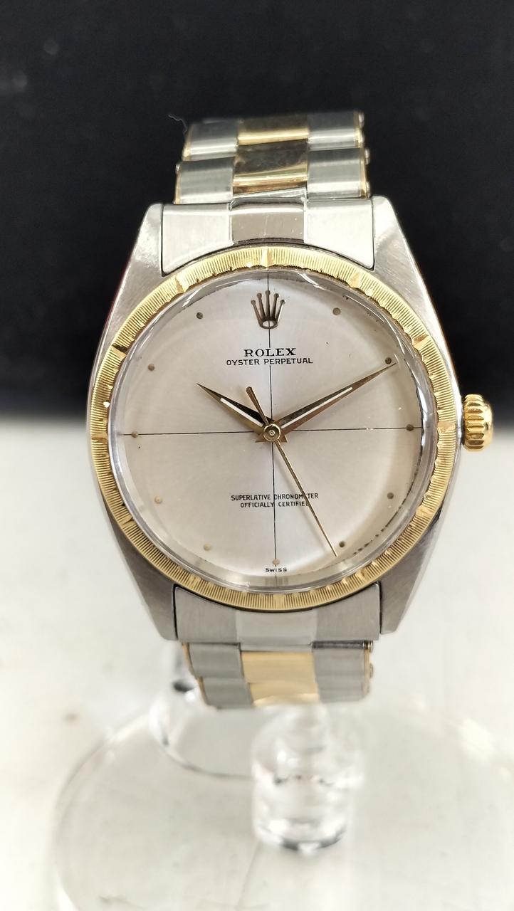 ROLEX　OYSTER PERPETUAL　DATE機械式自動巻き　平行輸入品 ロレックス/オイスターパーペチュアルデイト/シルバーダイヤル