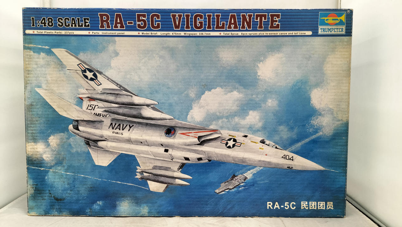 Amazon.com: Trumpeter 1/48 RA5C Vigilante Aircraft Model Kit