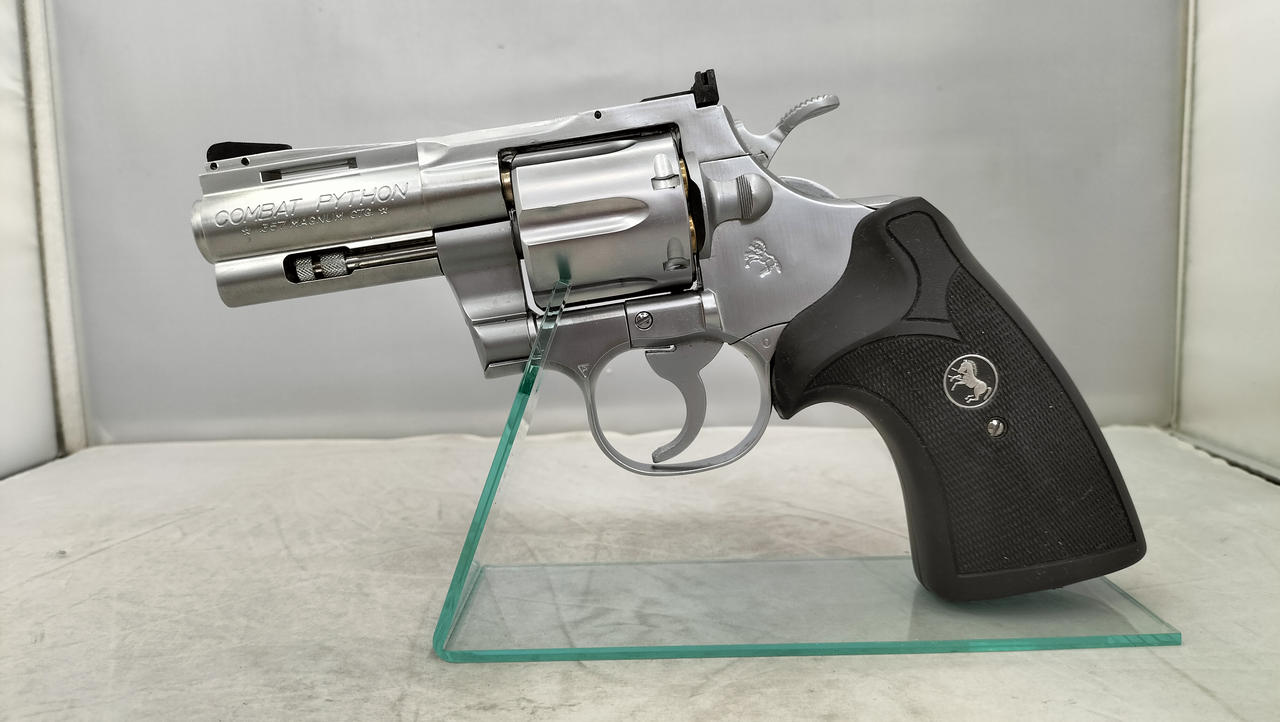 コクサイ コンバットパイソン 3in 極美品 ガスガン コクサイ|コンバットパイソン.357 3インチ スーパーステンレス|HARDOFF