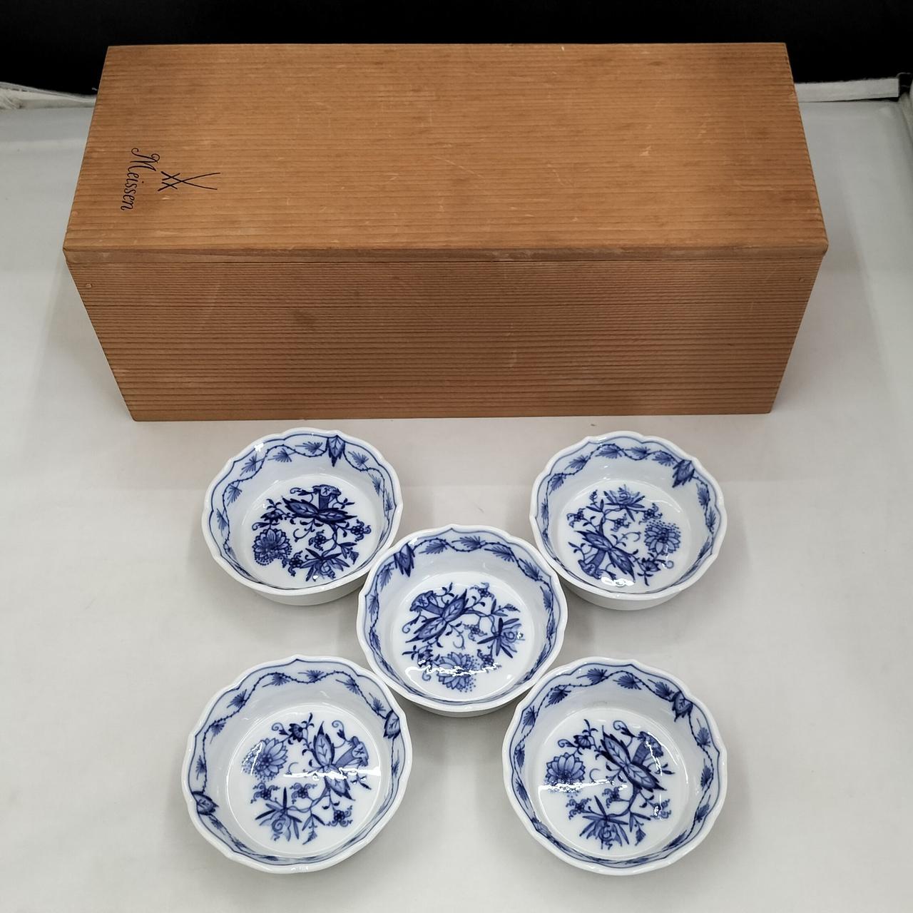【USED美品】meissen マイセン　ブルーオニオン　ボウル　シリアル MEISSEN|マイセン ブルーオニオン ボウル 5点セット|HARDOFFオフ