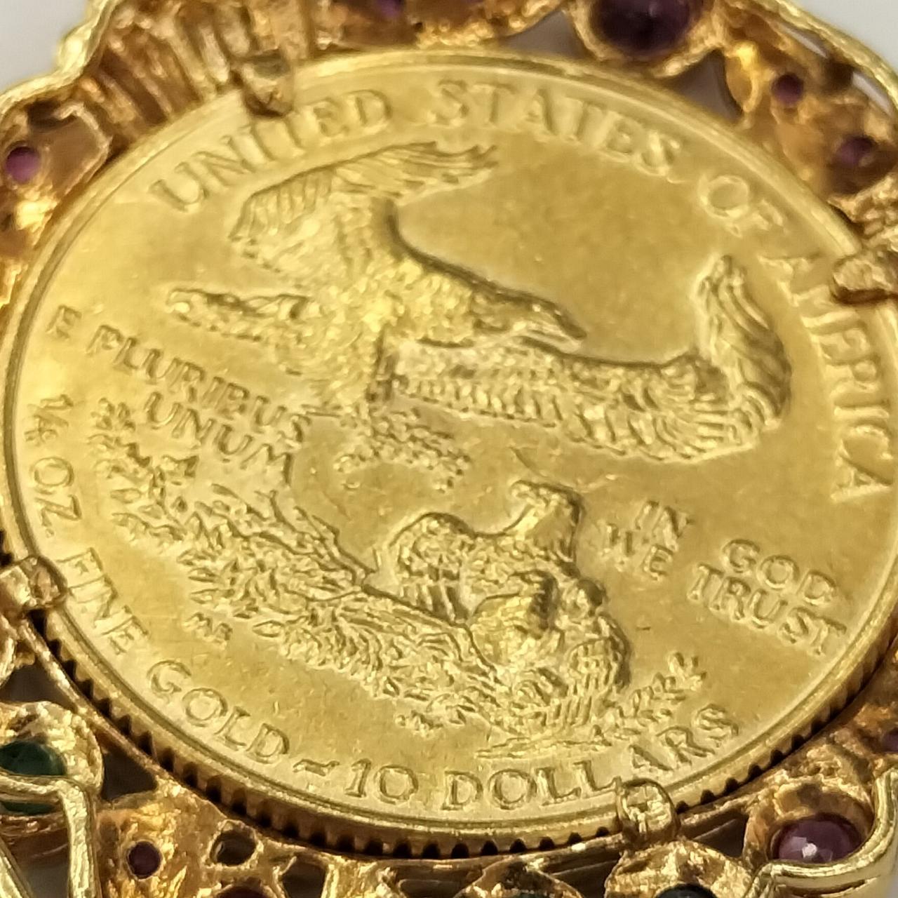 値下げ中。HANG・ペンダントトップ メープルリーフ金貨ペンダントトップ K24・K18 1/2oz 1983