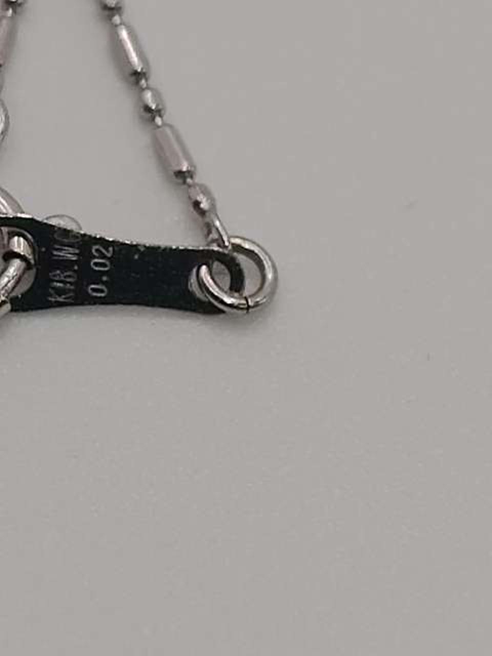 Ｋ18ＷＧの刻印有ります（0.02ｃｔ）
