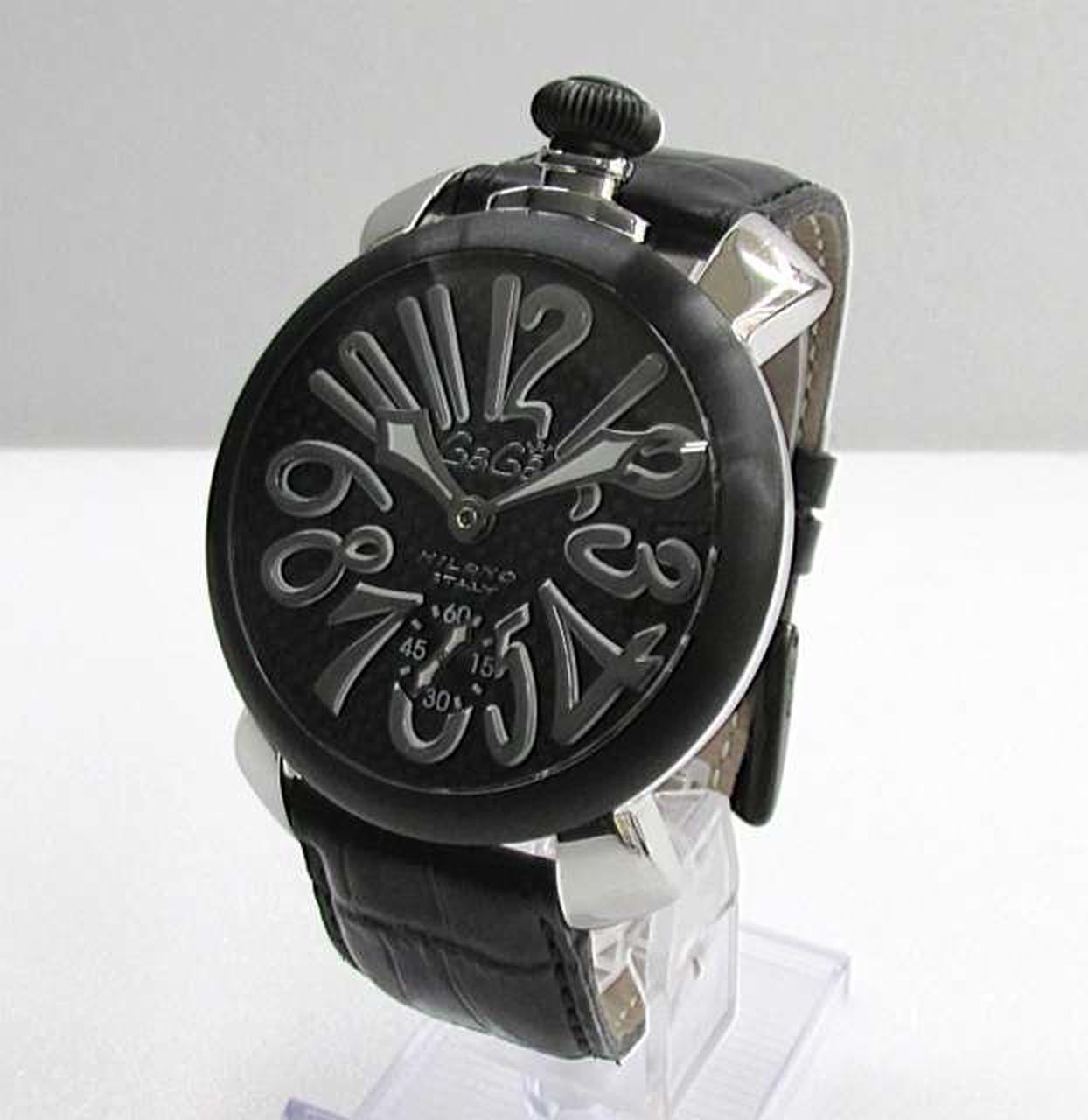 8*8様 GaGa MILANO マヌアーレ48 手巻き 稼働品 美品 ガガミラノ(Gaga Milano)|マヌアーレ 48mm|【ハードオフ公式通販】オフ