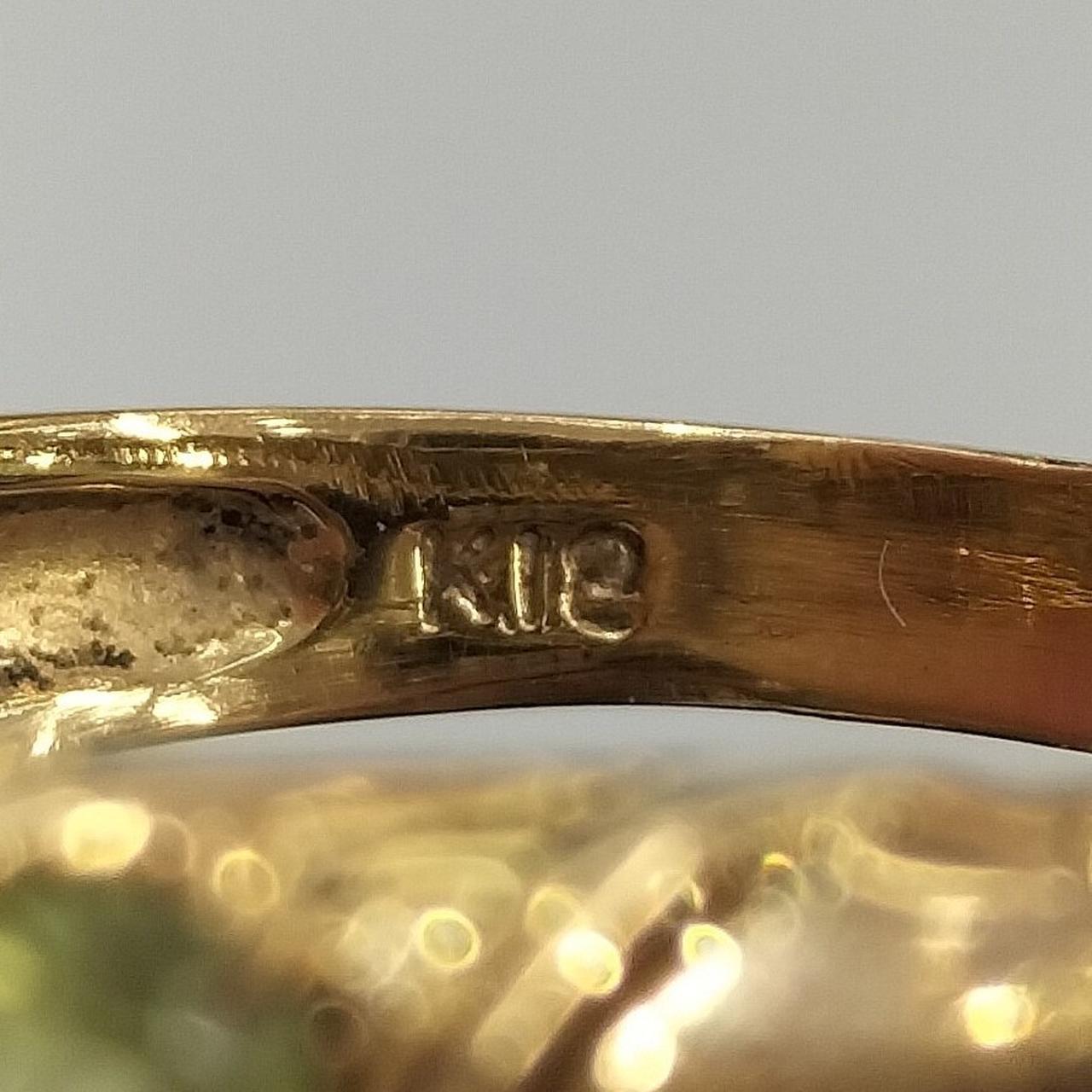 若干潰れていますが、K18の刻印あります