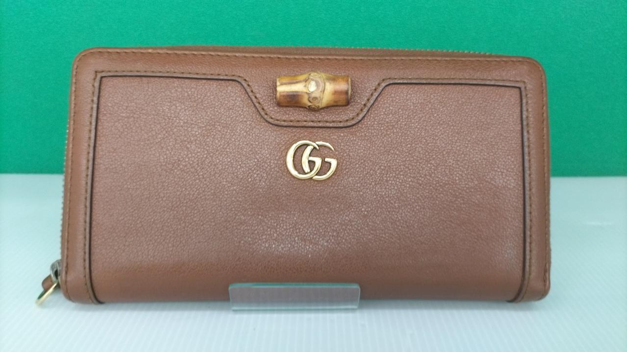 グッチ(GUCCI)|バンブーダイアナ コンチネンタルウォレット