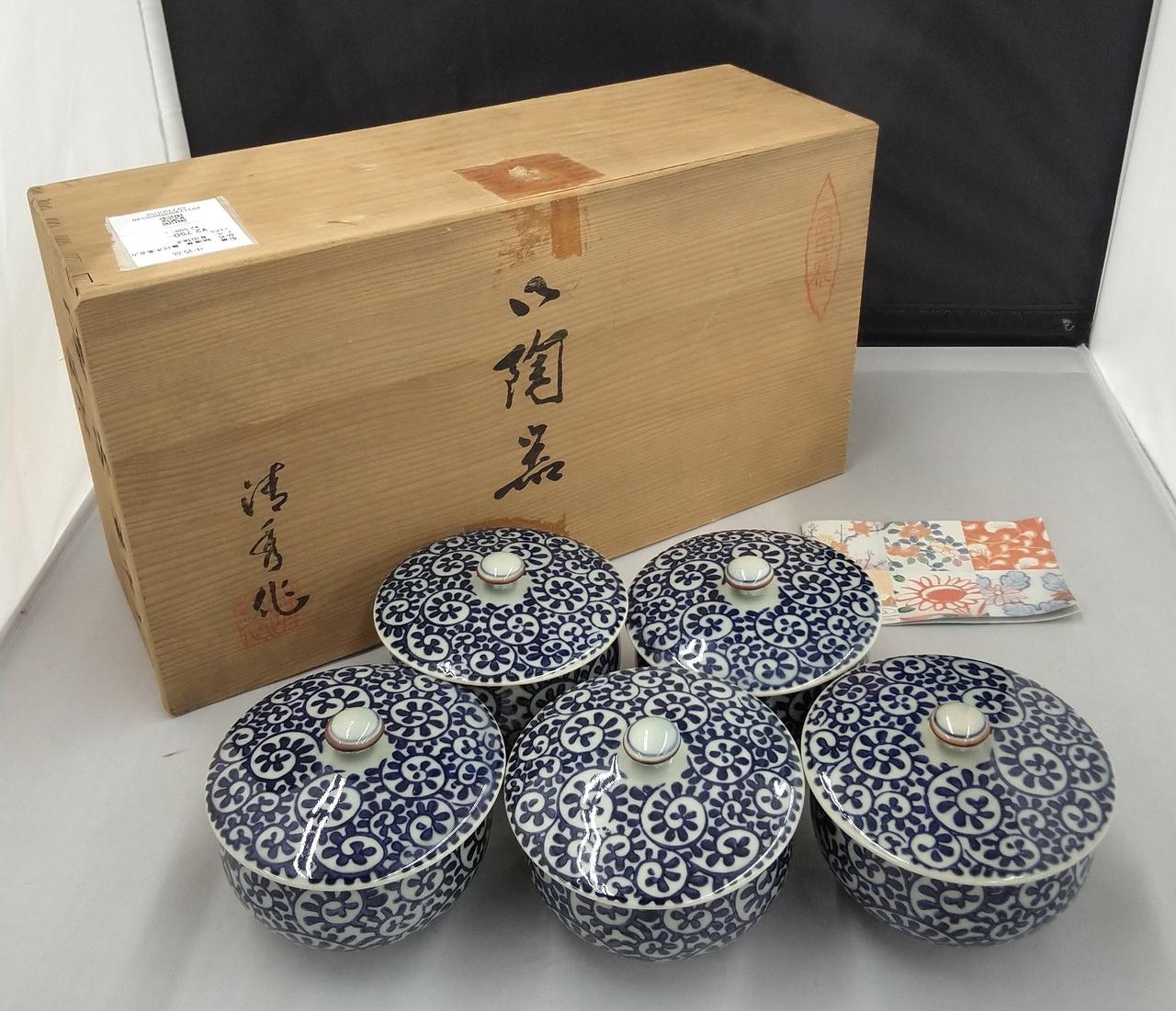 有田焼き|蛸唐草 蓋付き湯呑み|HARDOFFオフモール（オフモ