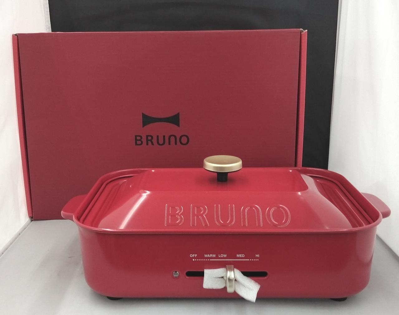 きゃん　BRUNO BOE021-RD 新品未使用品 楽天市場】BRUNO コンパクトホットプレート レッド BOE021-RDの通販