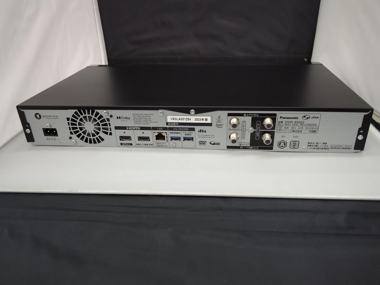 としPanasonic DMR-4X602 ブルーレイレコーダー Panasonic DMR-4X602 全自動DIGA 4K Ultra HD 6TB DMR4X602