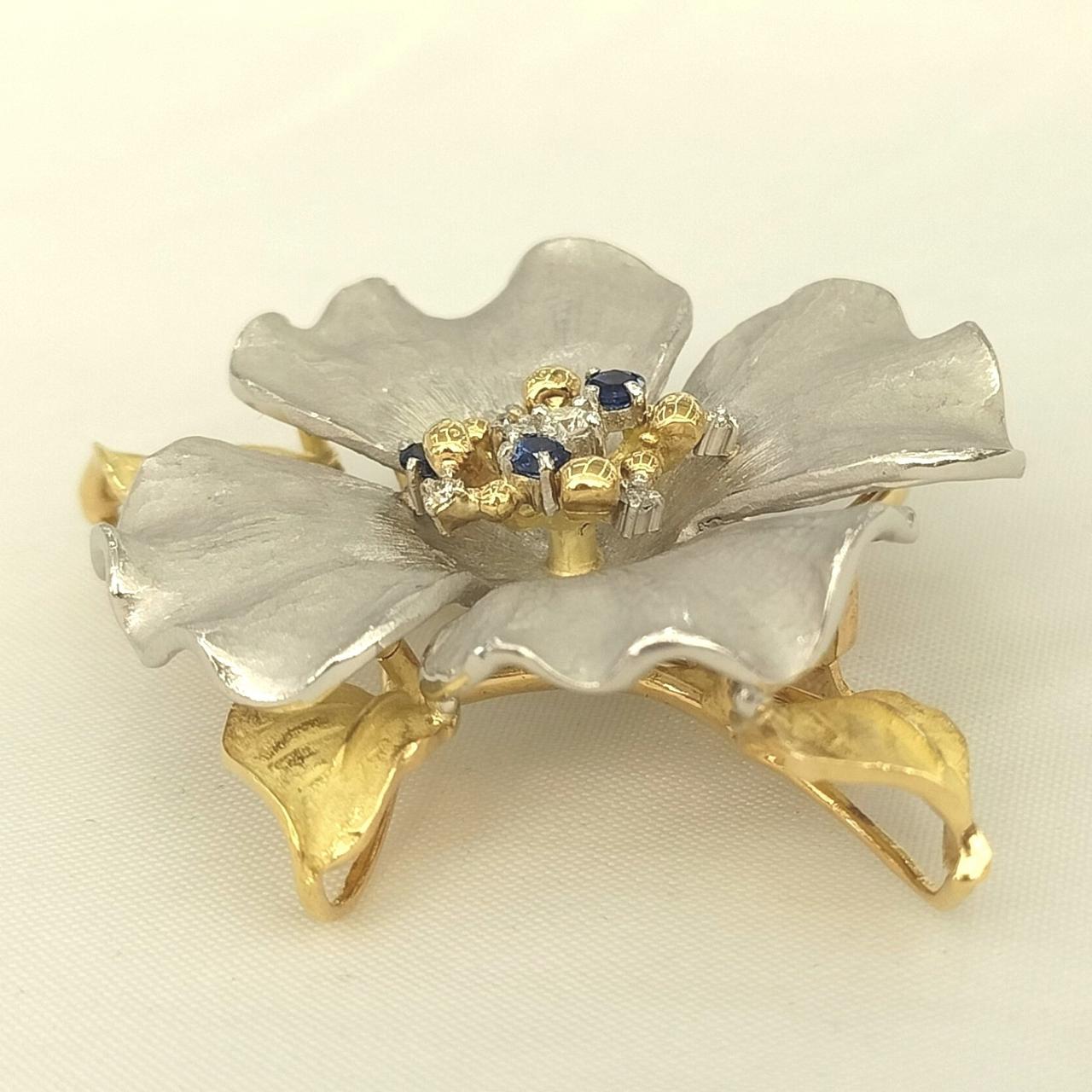 pt900/k18 ダイヤモンド　ブローチ 兼トップ 総22.2G|PT900K18ブローチ兼トップ|HARDOFFオフモール（オフモ