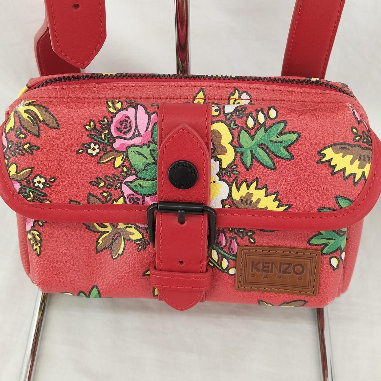 【処分価格❗️】KENZO ショルダーバッグ　本革　価格5.5万円 KENZO ケンゾー 2WAY ショルダーバッグ レザー レディース