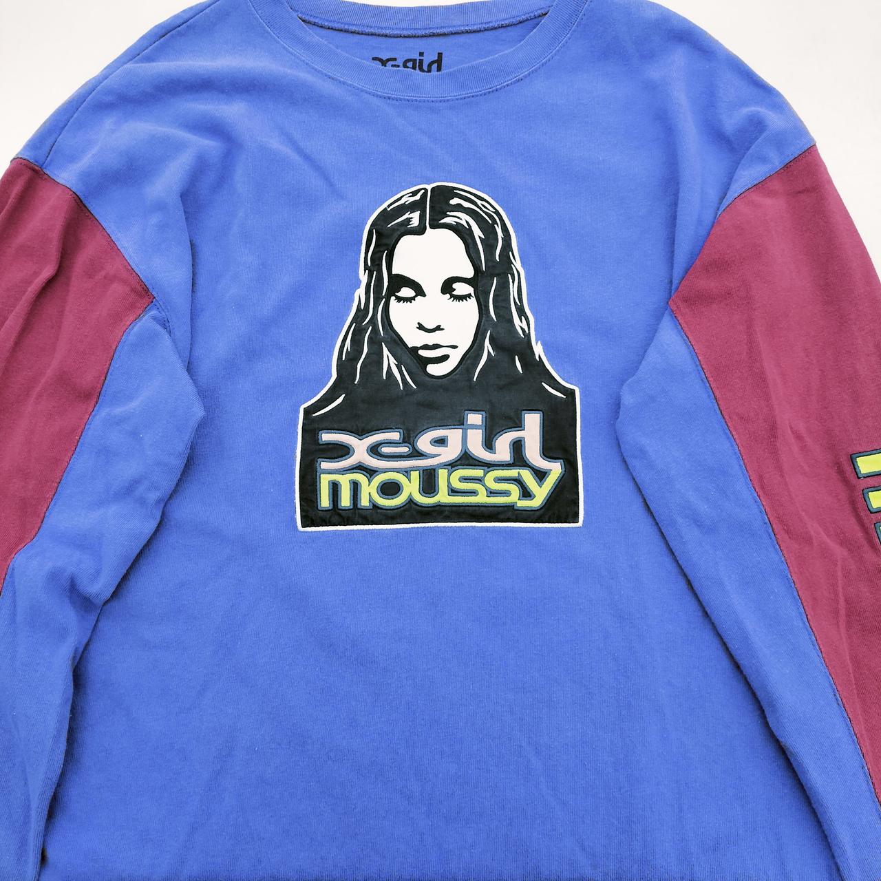 X-girl × MOUSSY / 長袖Tシャツ/FREE/コットン/BLK/010GSQ01-0270 X-GIRL ×MOUSSY|長袖Tシャツ|HARDOFFオフモール（オフモ