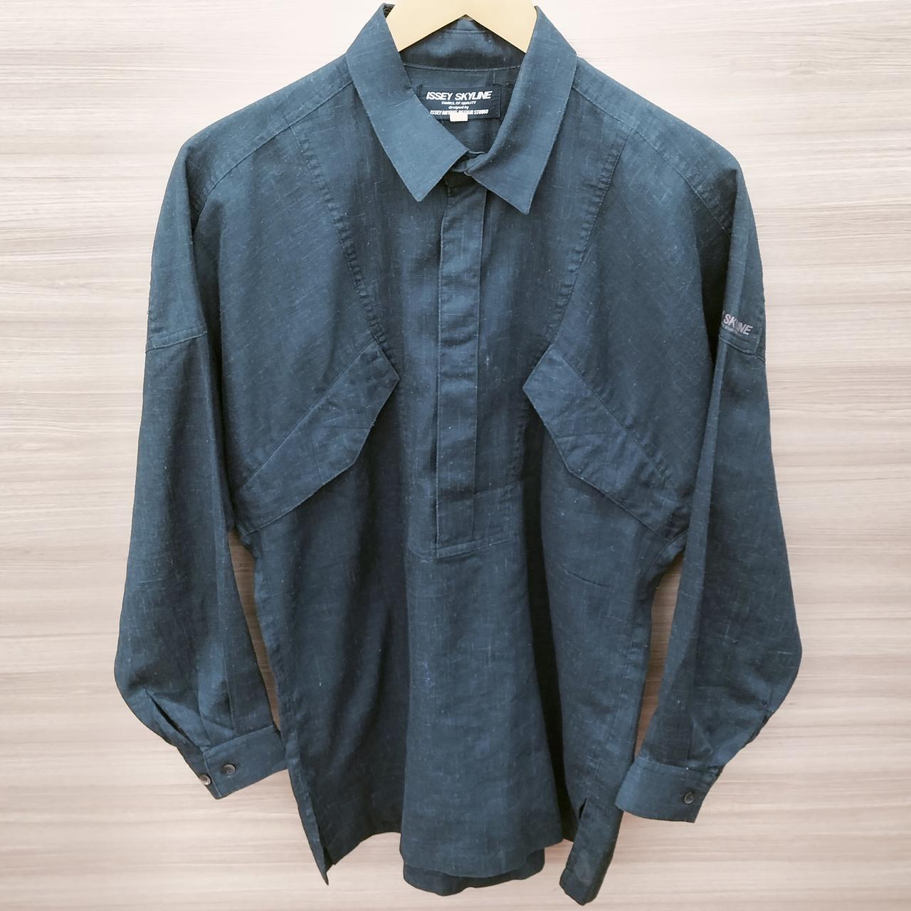 ISSEYSKYLINEリネンシャツ