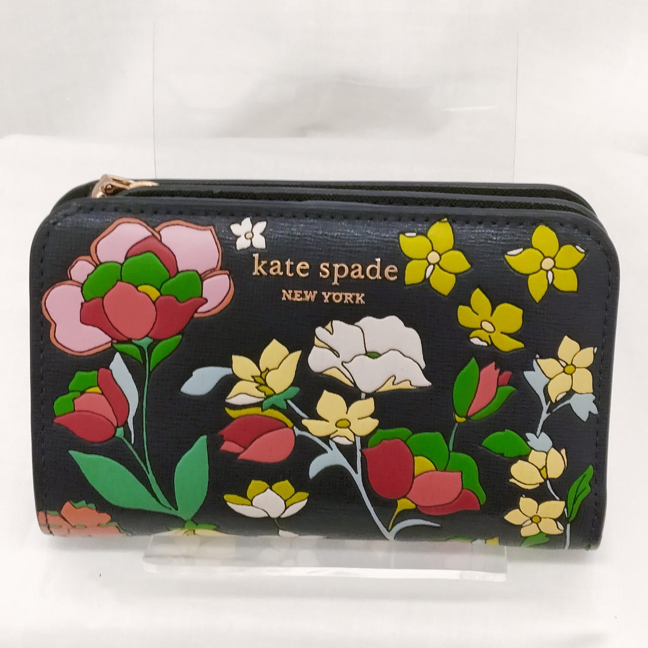 KATE SPADE|モーガン フラワー ベッド エンボス コンパクト ウォレット