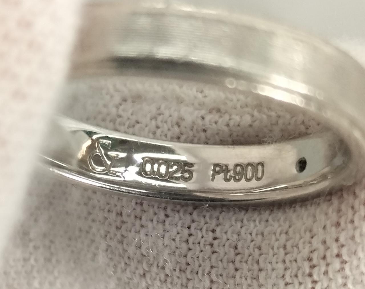 PT900、0.025ct刻印有ります