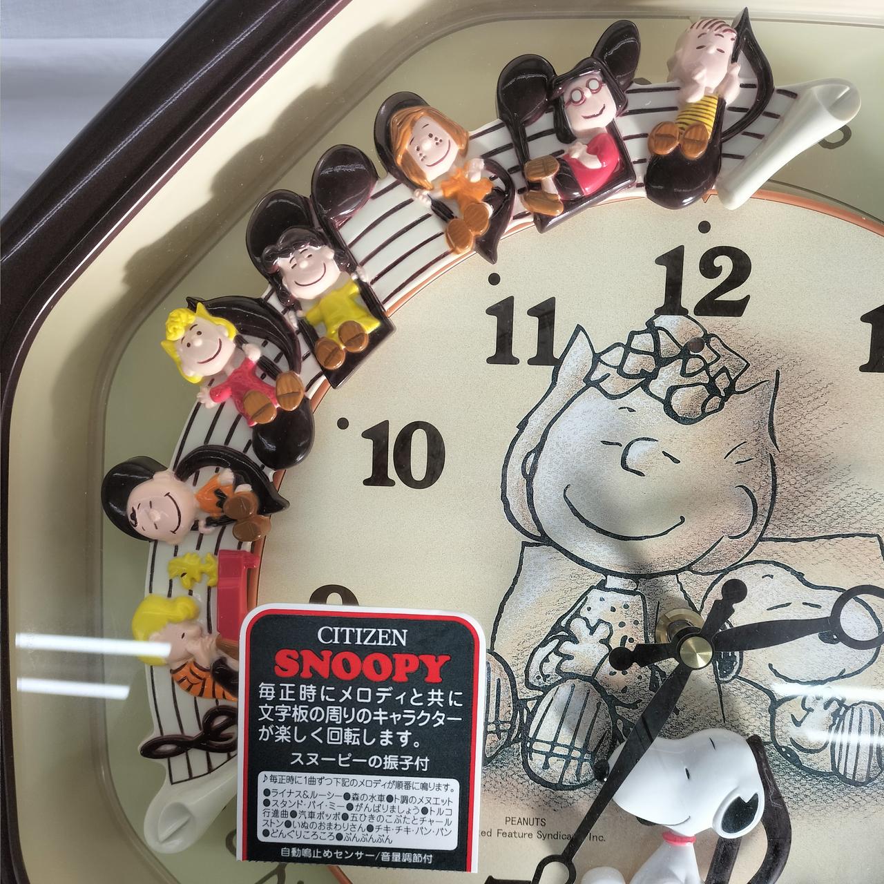 毎正時に文字板周のｷｬﾗｸﾀ-回転します